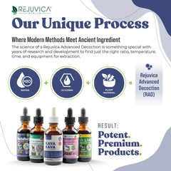 Rejuvica Health Alcohol-free extraction close-up, clean formula.