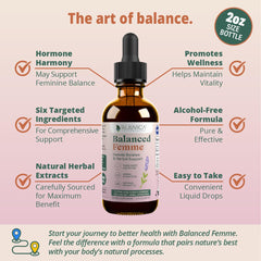 Rejuvica Health Balanced Femme dropper for precise, on-the-go balance dosing.