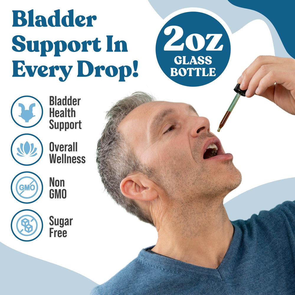 Pumpkin seed blend note suggesting natural bladder support ingredients