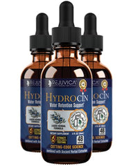 Rejuvica Health Hydrocin bottle front view for easy daily use.