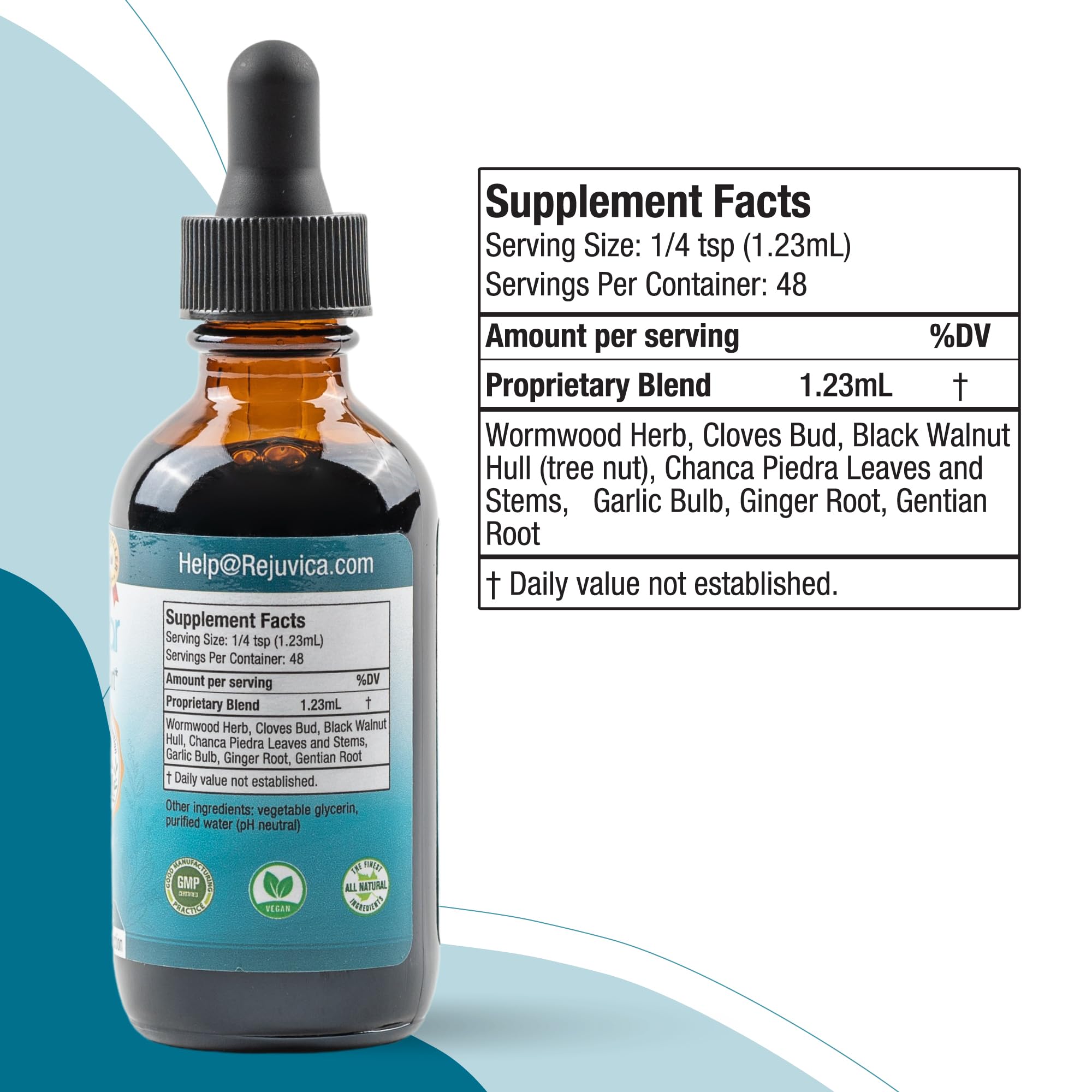 Bonus liver support note on packaging suggesting added digestive care.
