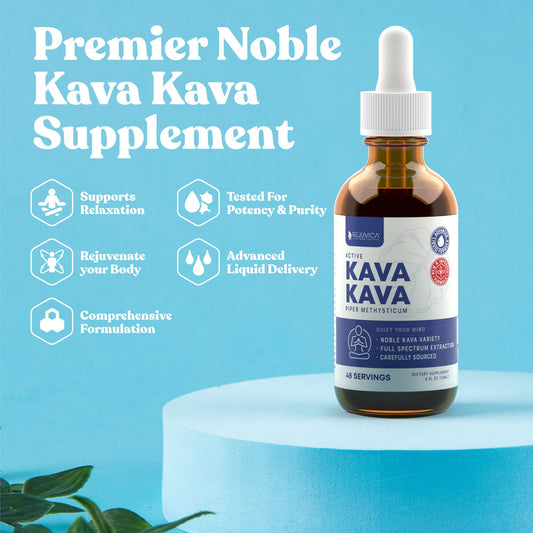 Rejuvica Health liquid formula dropper for easy relaxation on the go.