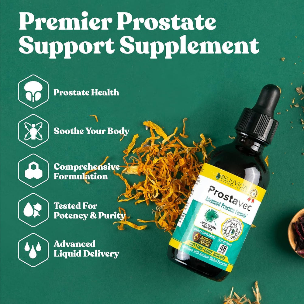 Rejuvica Health Prostavec dropper-use demonstrates easy, on-tongue dosing.