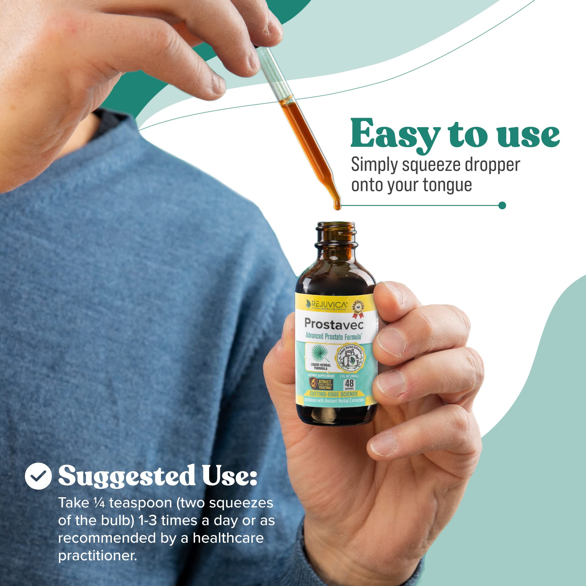 Rejuvica Health Prostavec taste-test suggests pleasant dosing experience.