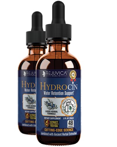 Rejuvica Hydrocin bottle pour demonstrates easy liquid delivery for quick use.