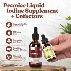 Rejuvica Active Iodine Drops dropper for easy daily dosing