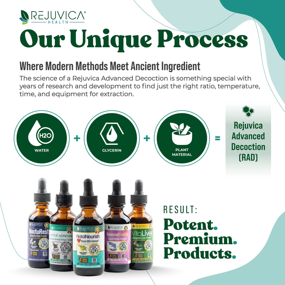 Rejuvica NatalNourish label closeup communicates natural formulation and purity.