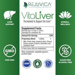 Rejuvica VitaLiver organic-wildcrafted sourcing emphasizes natural ingredients