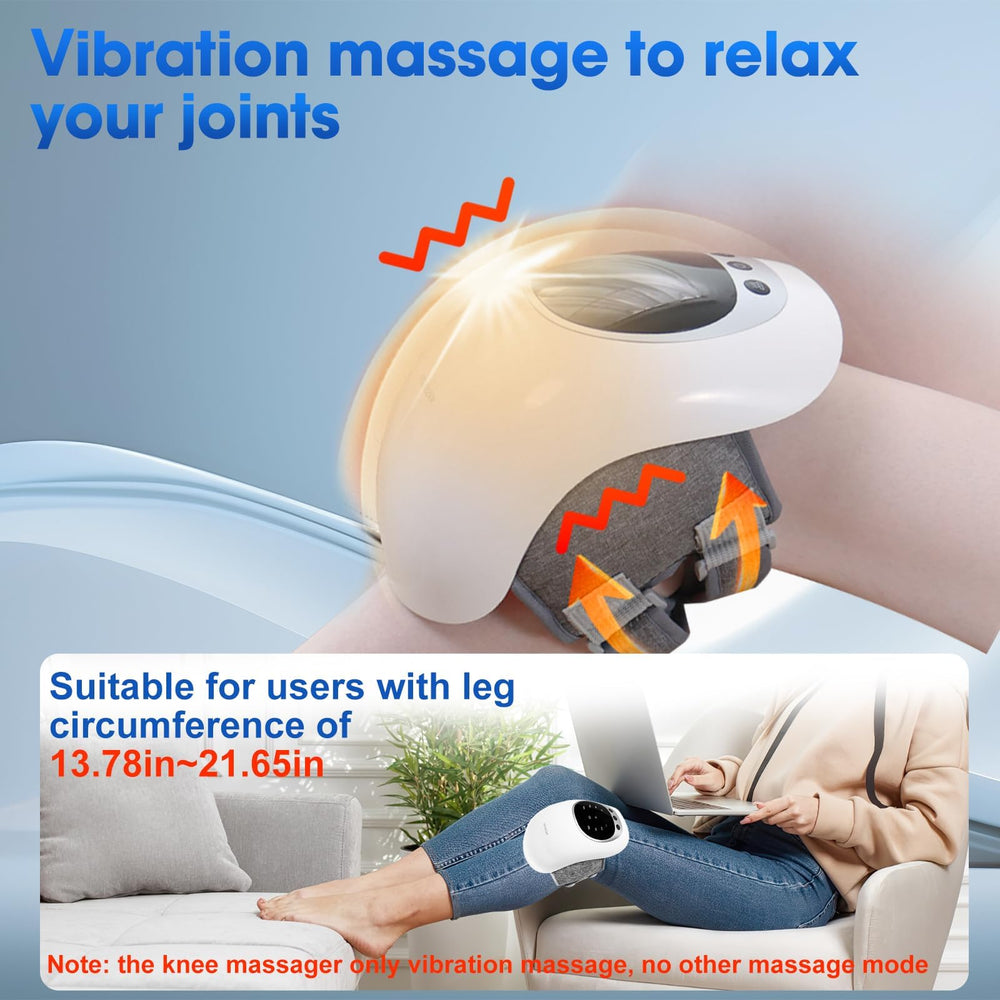 RELAXYO device showing three vibration modes for knee massage