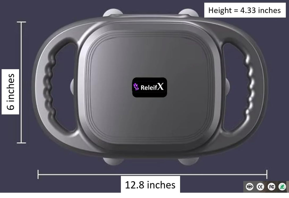 ReliefX 22-Head Massage Gun operates quietly for discreet sessions.