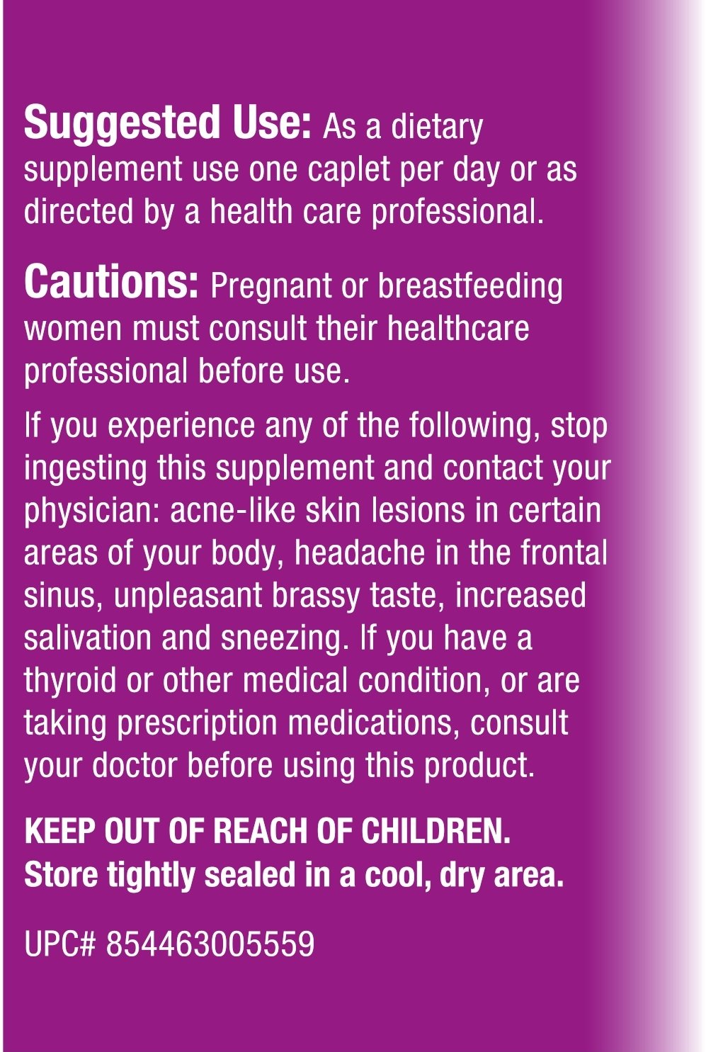 200-caplet bottle communicates long-term value for daily use.