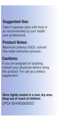 Infographic highlights 98%+ polyphenols and 60% EGCG from Relentless Improvement