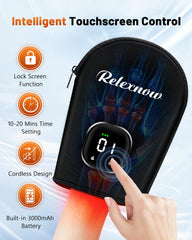 RELEXNOW glove beads closeup emphasizes 80 powerful dual-wavelength beads.