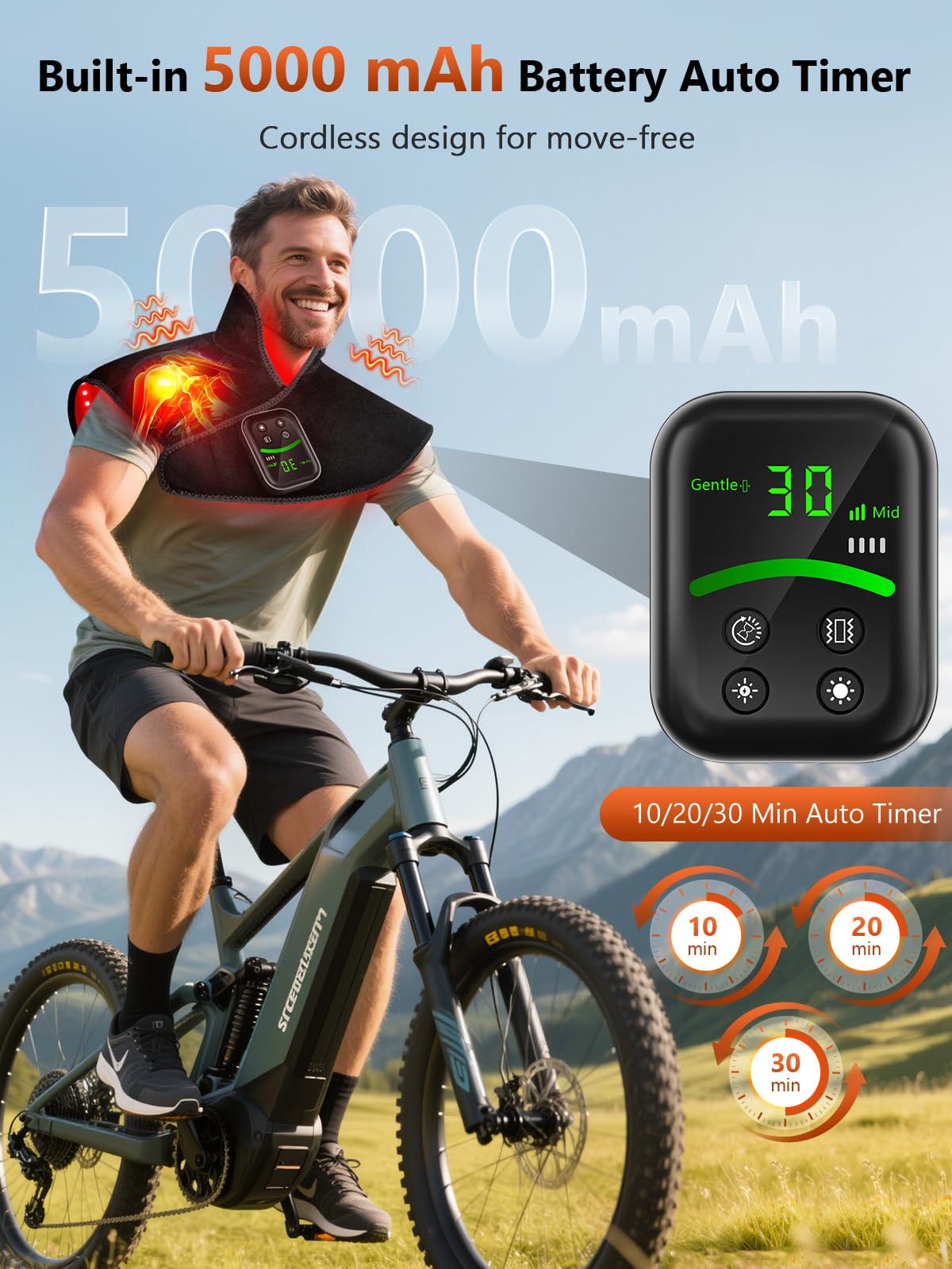 RELEXNOW dual-light therapy combines 660nm red light and 850nm infrared for targeted relief