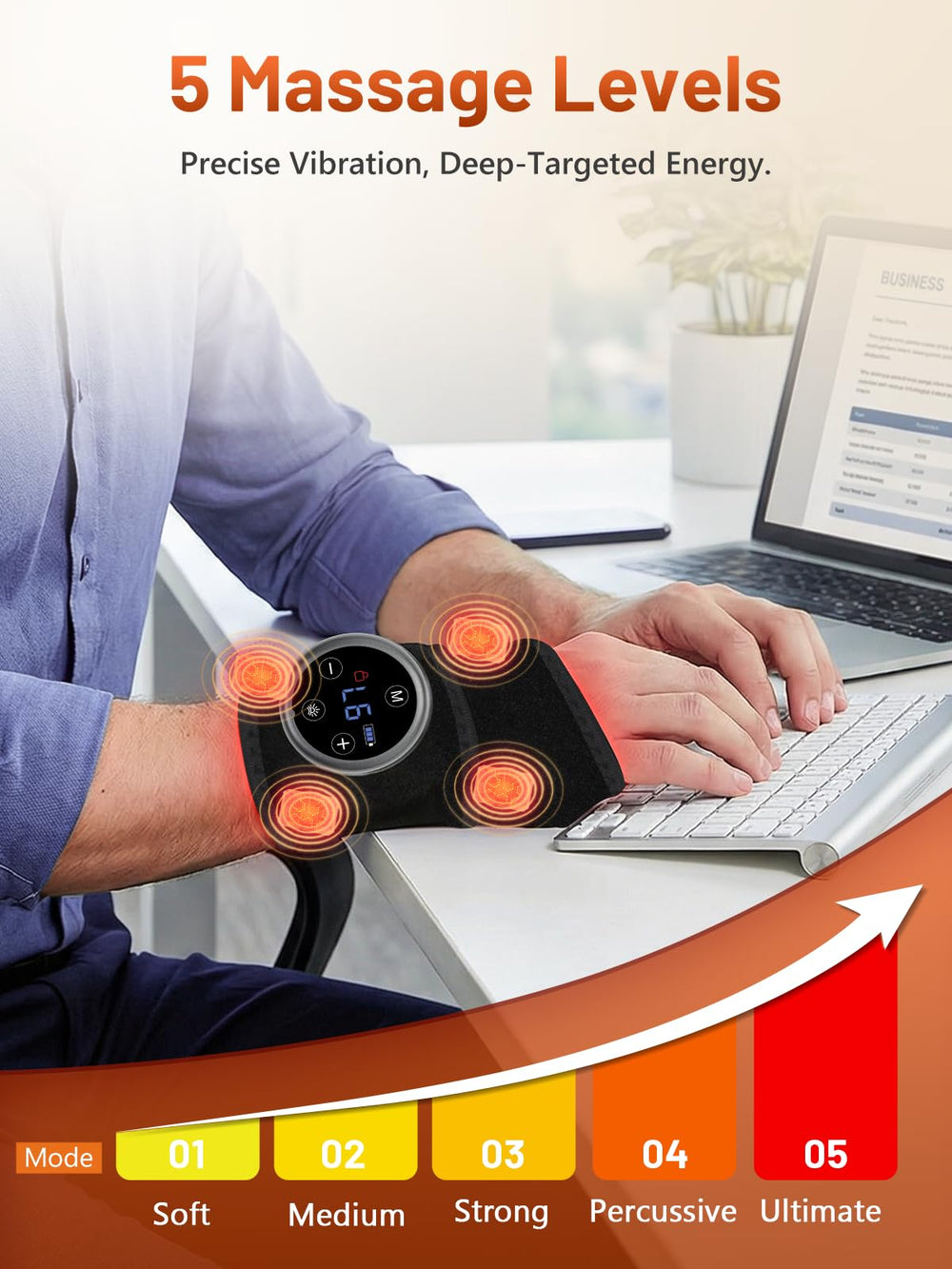 RELEXNOW graphene heating technology rapidly warms the wrap for consistent warmth.