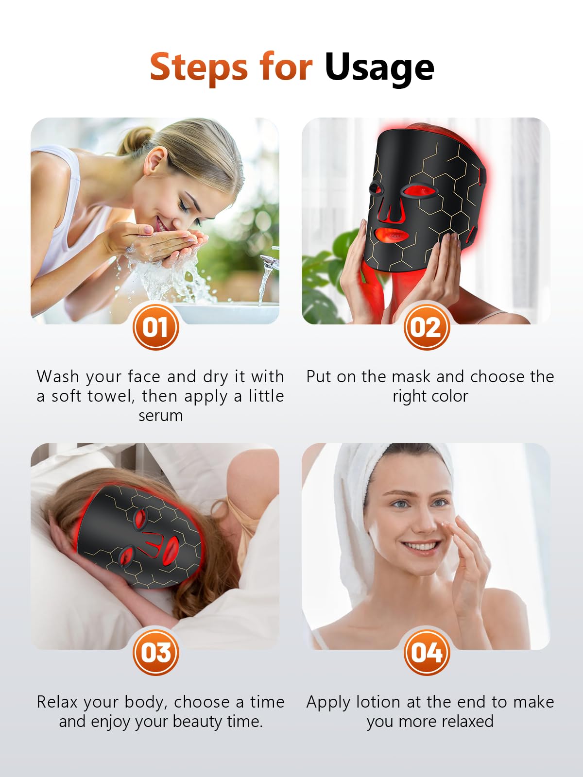 RELEXNOW home spa‑ready mask blends into daily skincare routines