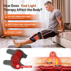 RELEXNOW knee brace three level vibration therapy for targeted relief.