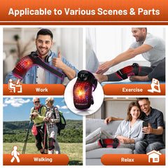RELEXNOW knee brace with heat, light, and massage for recovery support.