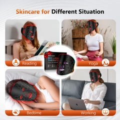 RELEXNOW LED mask automatic timer for timed sessions.