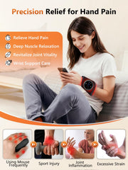 RELEXNOW massage mode combined with red light promotes gentle muscle relaxation.