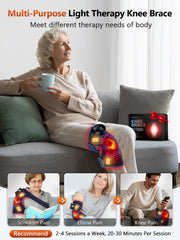 RELEXNOW near-infrared 850nm reaches deeper tissues for the knee area.