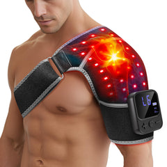 RELEXNOW shoulder wrap front view showing compact design for portable relief