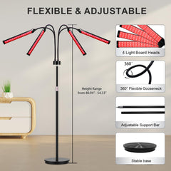 Relhafethy floor lamp with disc base stabilizes on carpet and floors