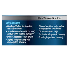 ReliOn Premier 100-count box designed for everyday diabetes monitoring.