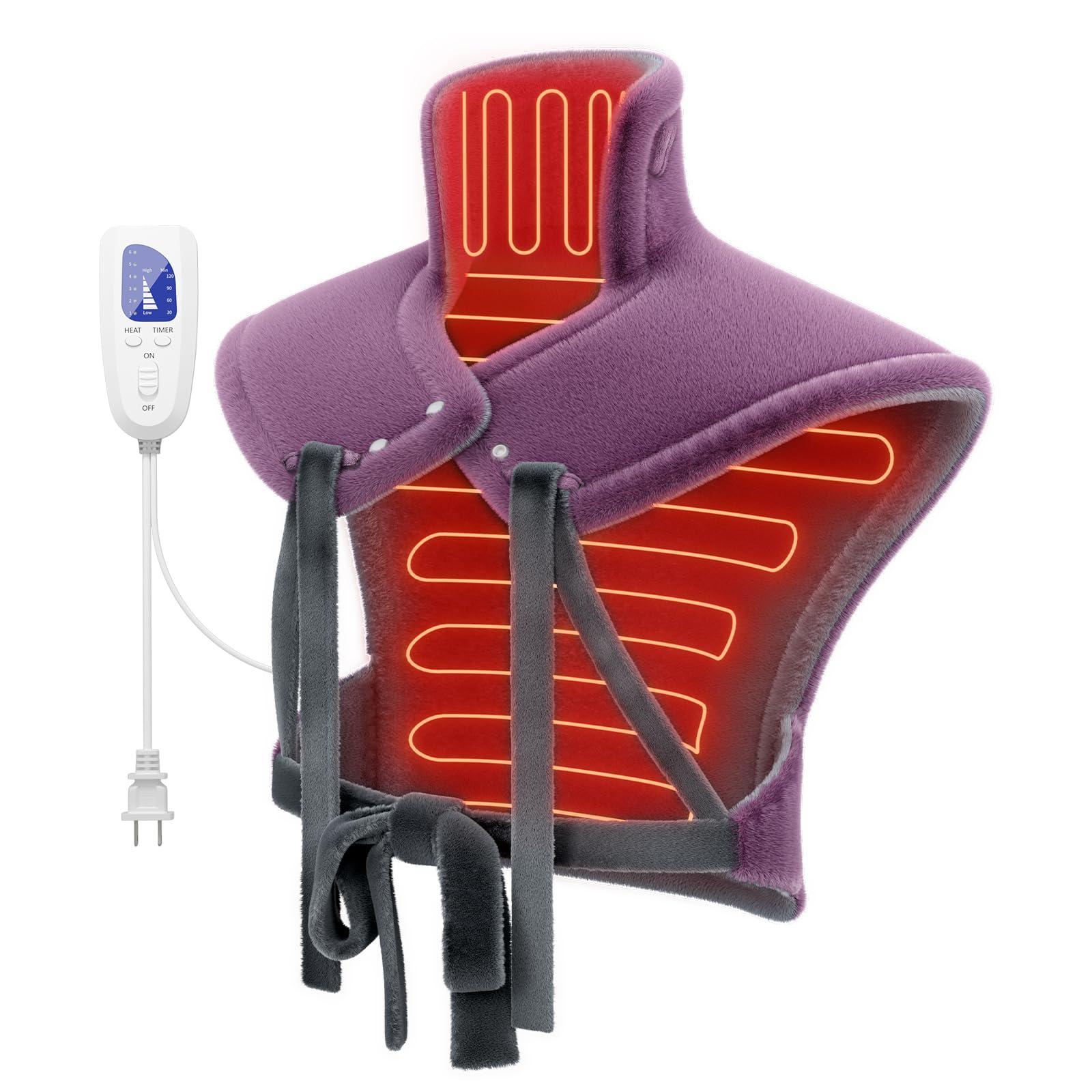 ReliefRX CoreMatrix panel delivers even warmth on neck and shoulders.