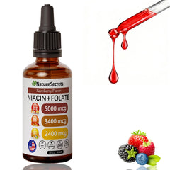 Relify NatureSecrets bottle shows methylcobalamin B12 formula for daily energy support.