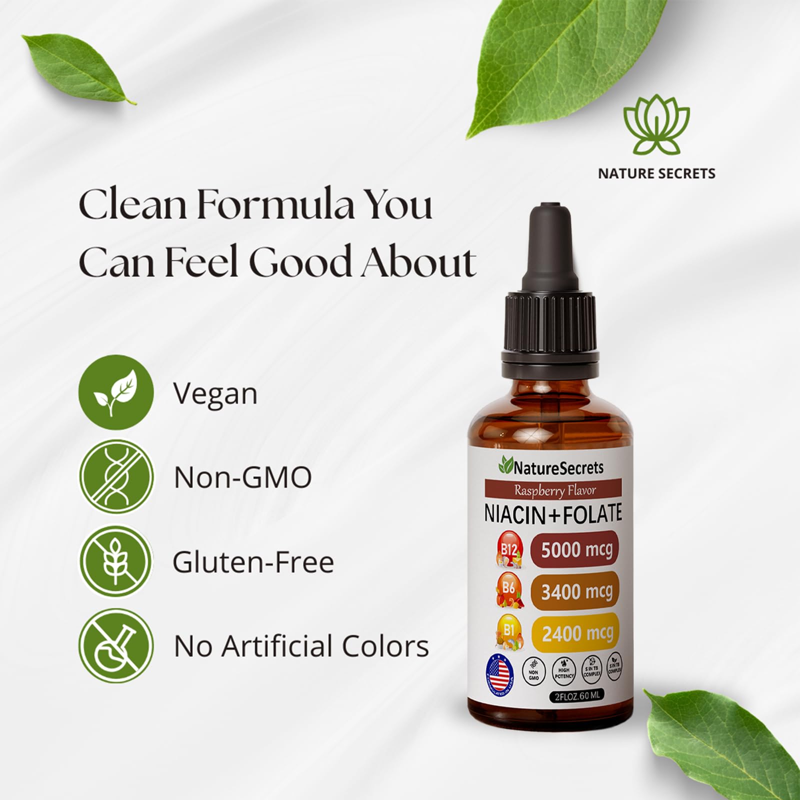 Relify NatureSecrets ingredient panel emphasizes transparency and quality.