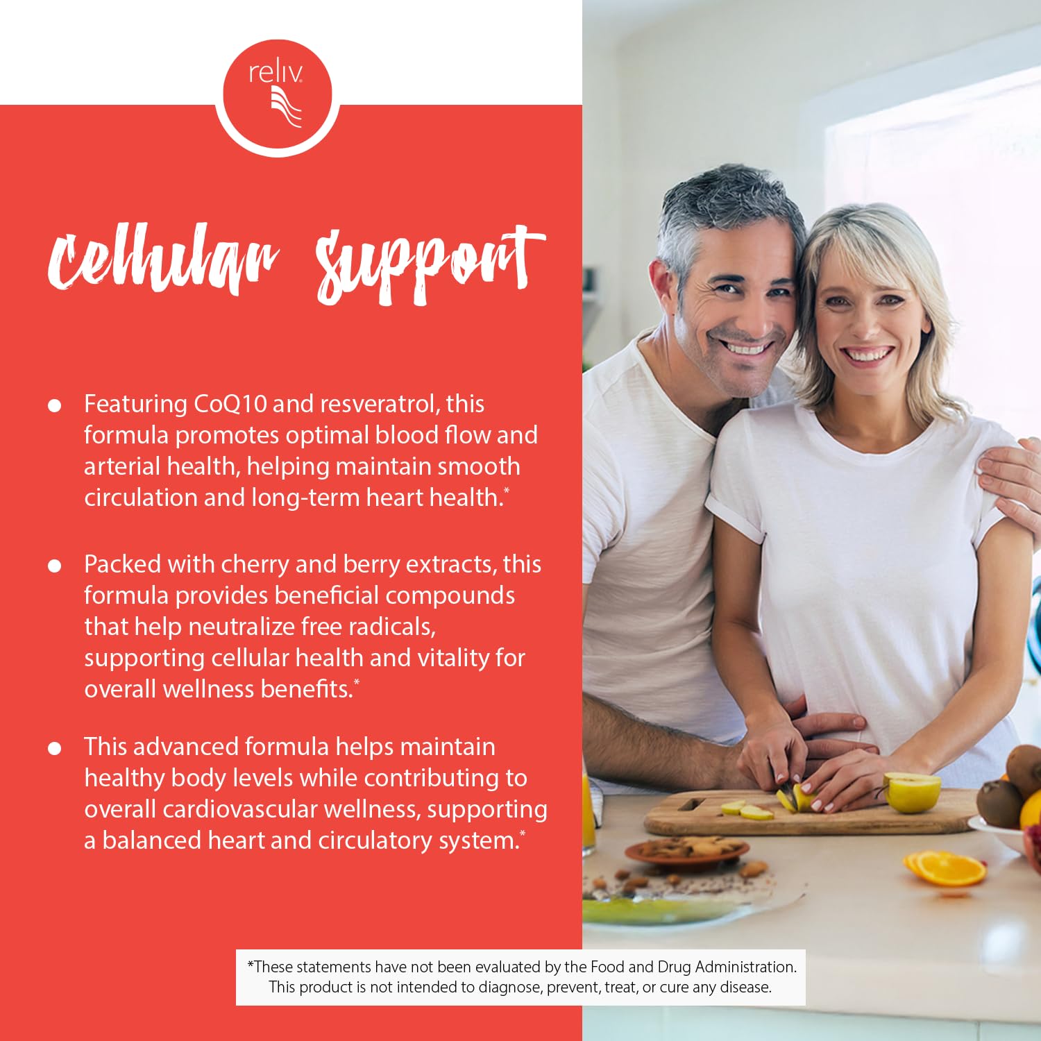 RELIV CardioSentials daily-use guide for mixing.