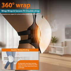 RELLIVA Knee Massager Pro+ heat therapy feature warming muscles.