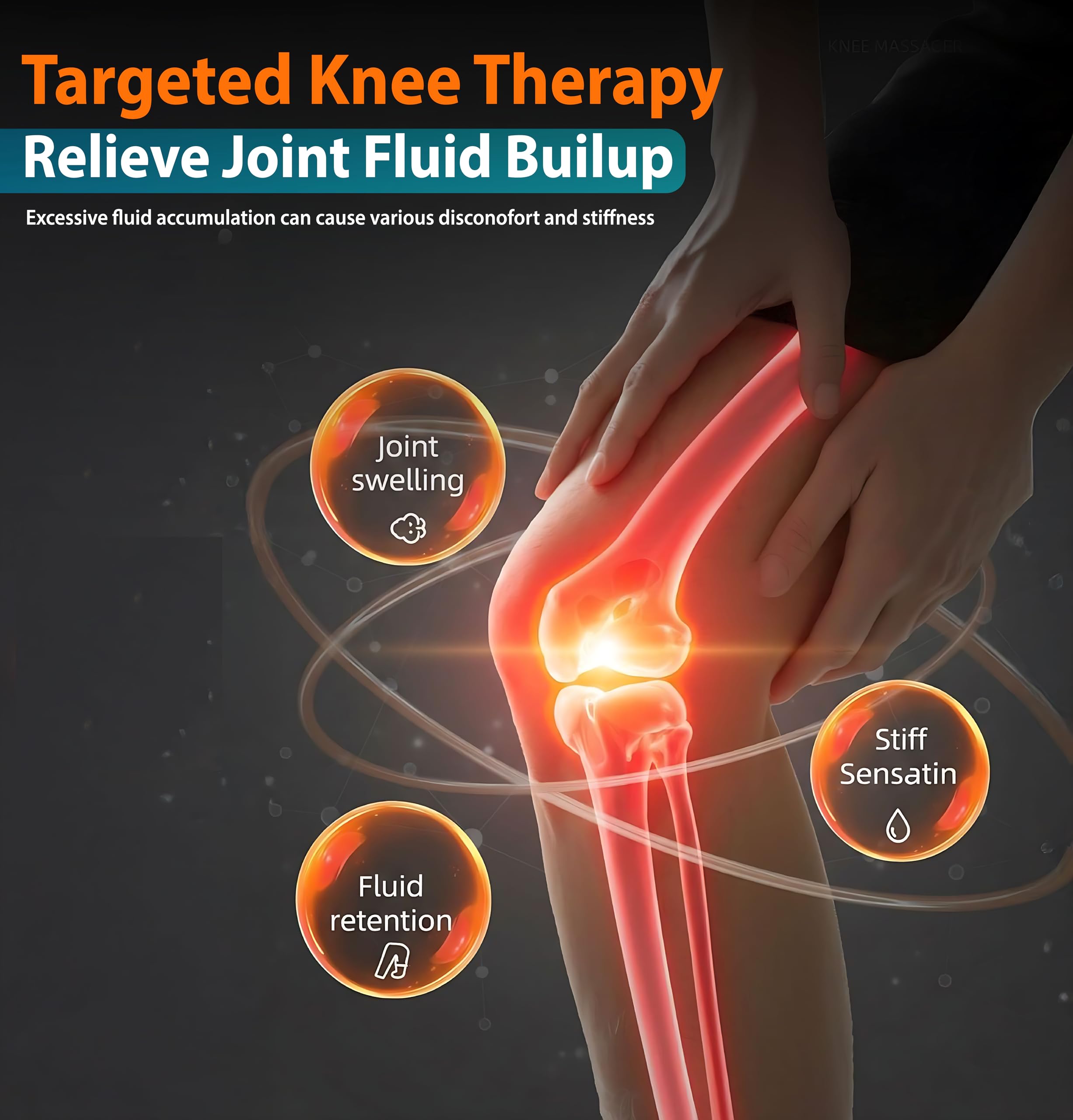 RELLIVA Knee Massager Pro+ red light therapy for gentle recovery support.