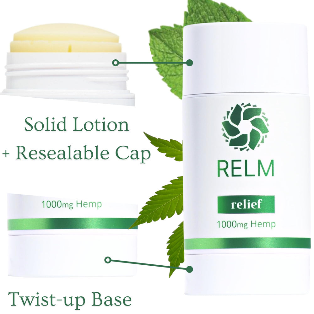 Relm Wellness Camphor close-up emphasizes soothing aroma and targeted relief.