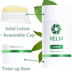Relm Wellness Camphor close-up emphasizes soothing aroma and targeted relief.