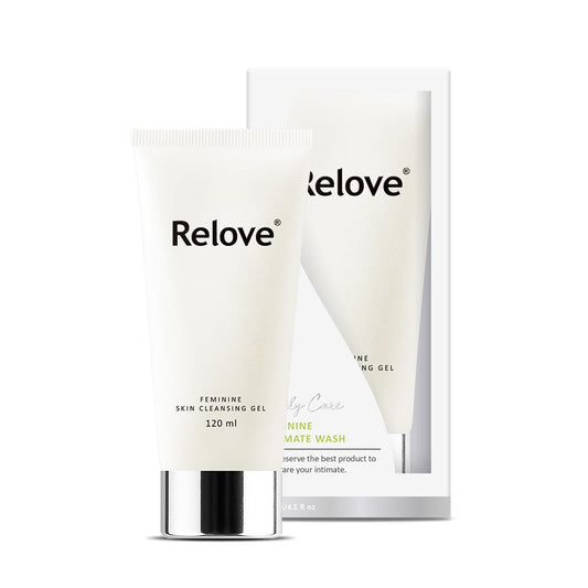 Relove amino acid feminine wash bottle front for daily comfort