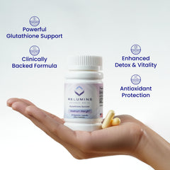 Relumins Advanced Glutathione Booster capsules ready for everyday wellness