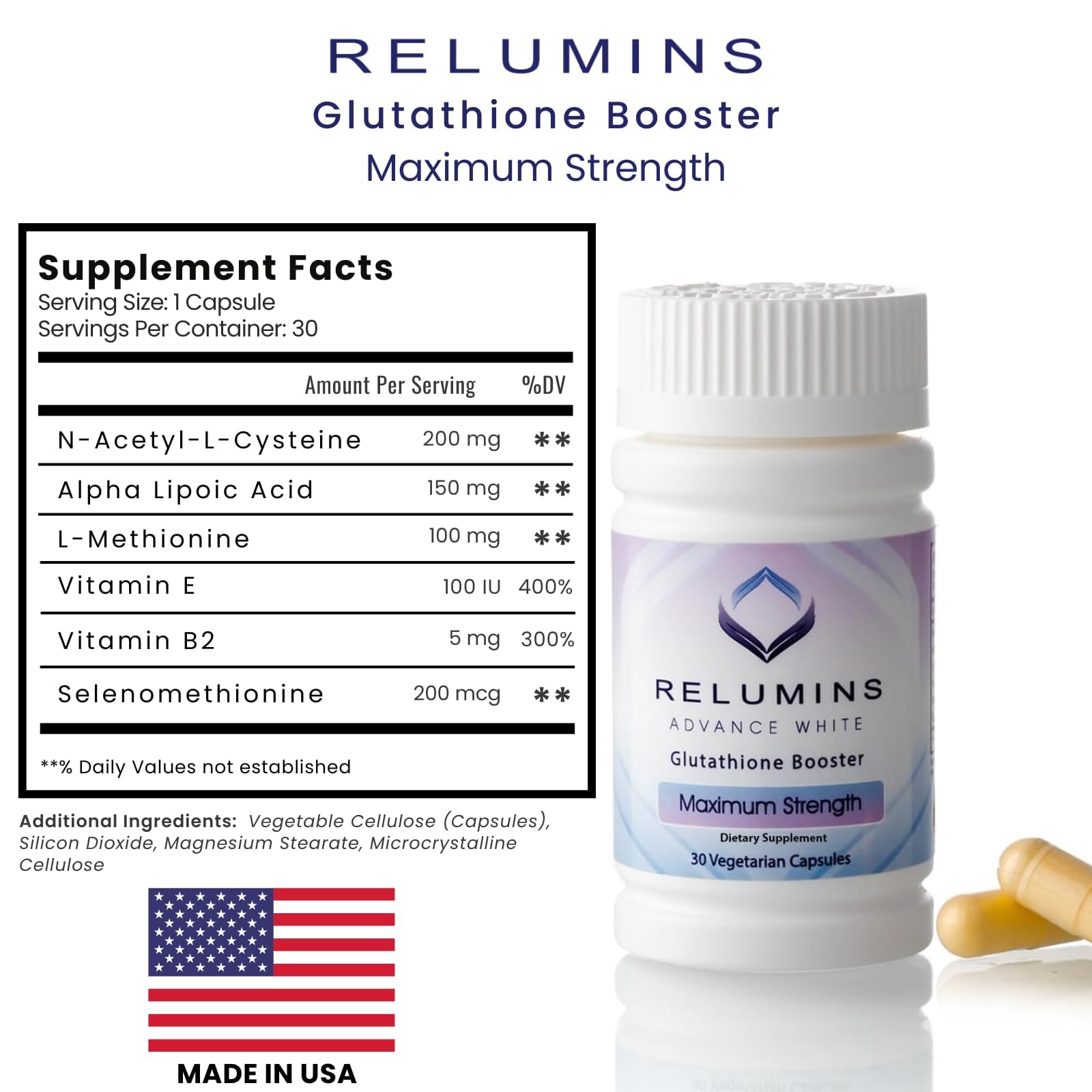 Relumins Advanced Glutathione Booster glow preview suggests radiant-looking skin