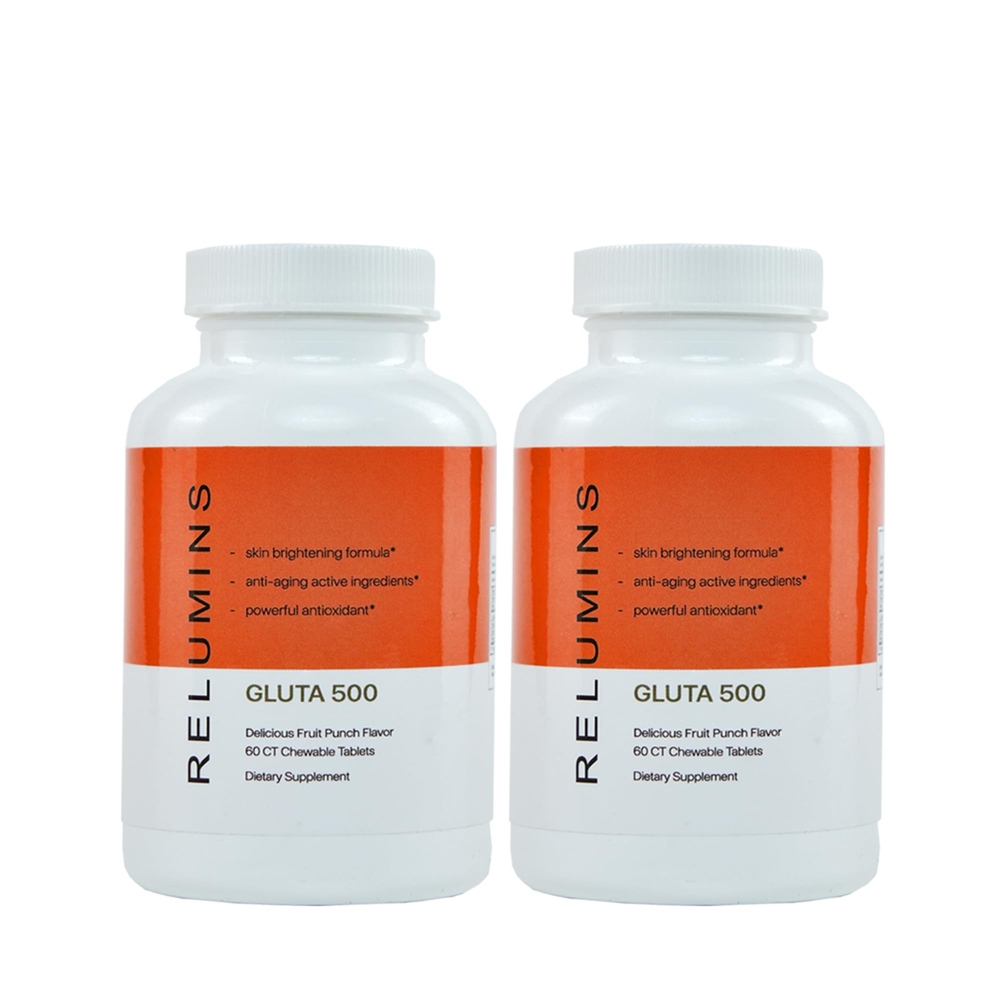 Relumins Gluta 500 chewable tablet ready for daily skincare routine
