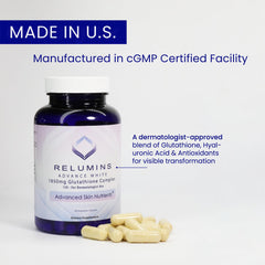 Relumins halal cGMP badge indicating quality and trust.