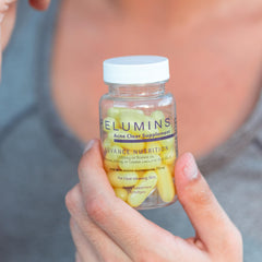 Relumins packaging box highlighting Self-Love Essential concept and plant-based formula.