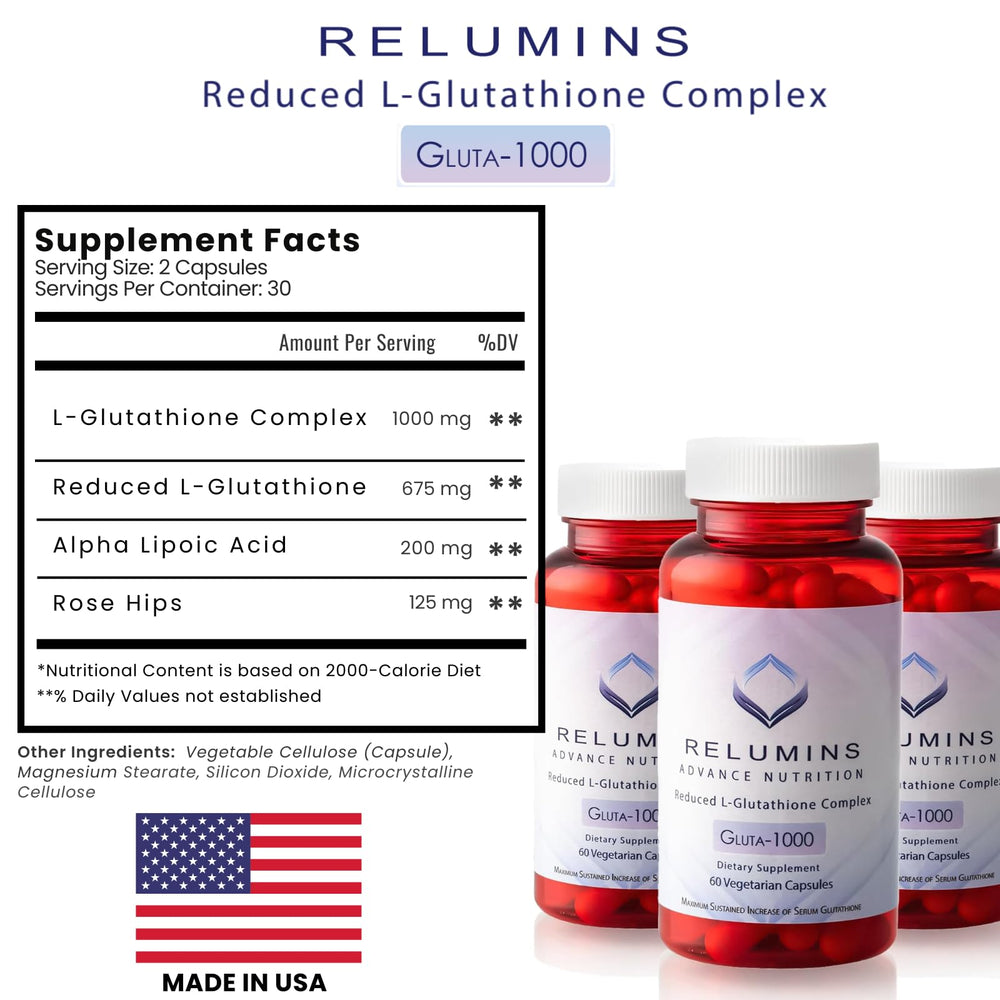 Relumins USA-made factory label underscoring quality production