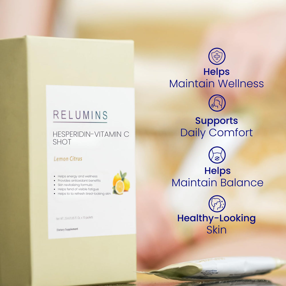Relumins five-box set supports consistent daily nourishment.
