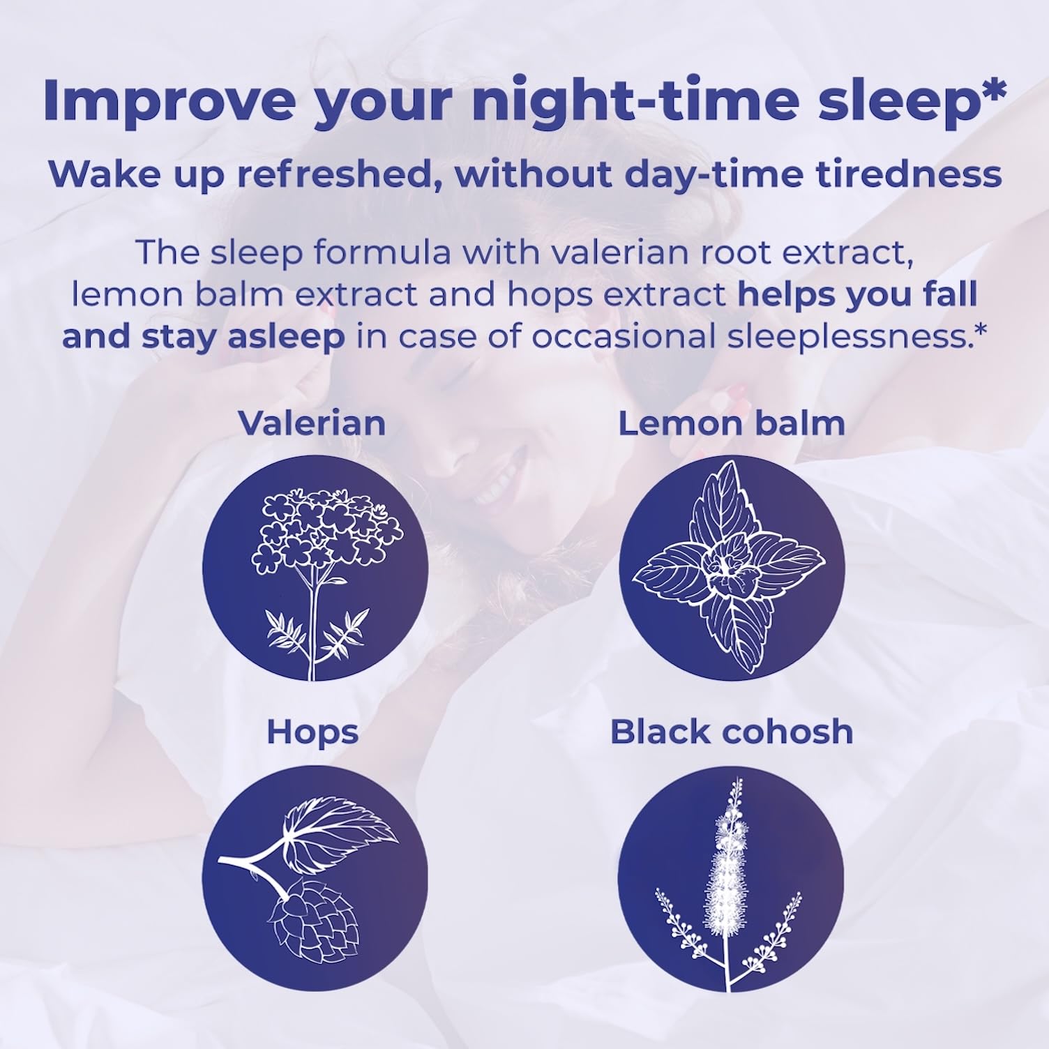 Remifemin Good Night packaging box with hormone-free benefit