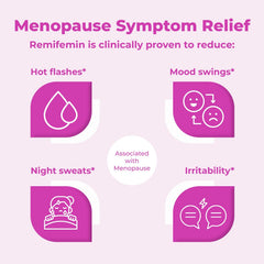 Remifemin shelf display showcases trusted menopause support from Germany.