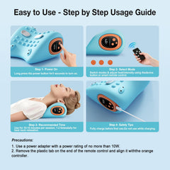Remkove portable neck massager ideal for home, office, or travel.