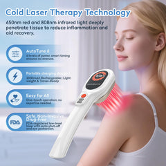 Remkove RedRevive Therapy Wand with active LEDs for targeted relief.