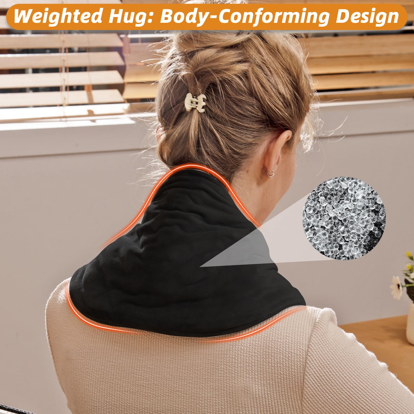 Remo neck heating pad four heat settings for personalized warmth