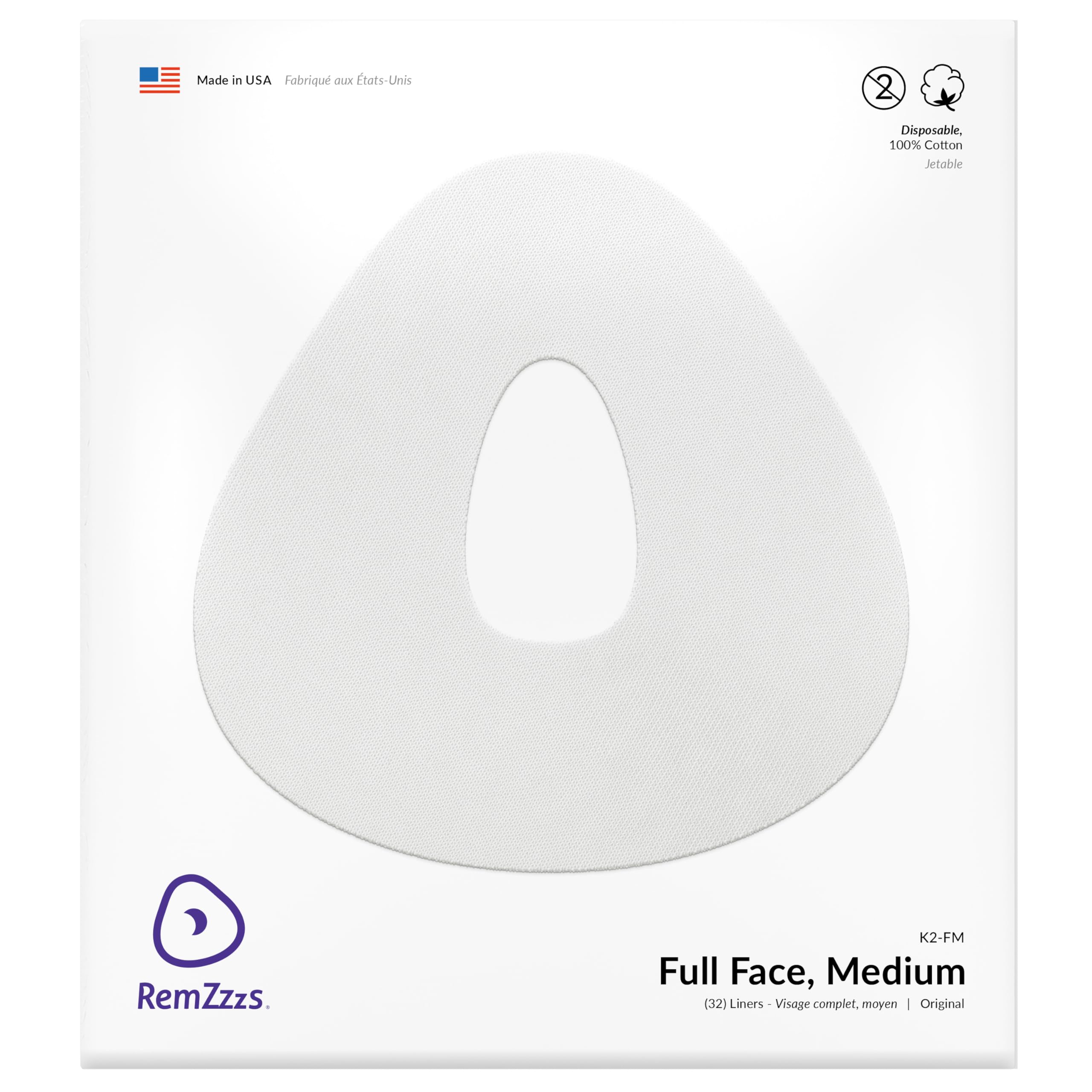 RemZzzs full-face CPAP liners pack for comfortable, leak-reducing nightly accessory.